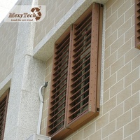 Décorations murales Panneaux de clôture en bois PVC pour l'extérieur