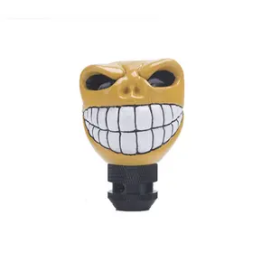 Funny Cartoon Skull Carbon Fiber Gear Shift Knob Trucks Shift Knob Custom Adapter