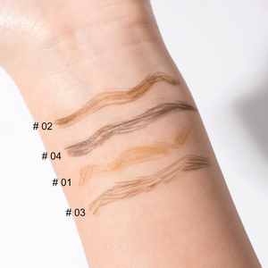 Trendy Portable Brown & Gold Factory Direct Vegan High Color Payoff Square Brush Tip Crayon à sourcils liquide avec logo personnel - Product Image 2