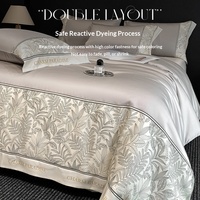 Parure de lit d'été en soie glacée, style américain, luxe léger, 3 ou 4 pièces, pour dortoir étudiant, housse de couette et drap lavés