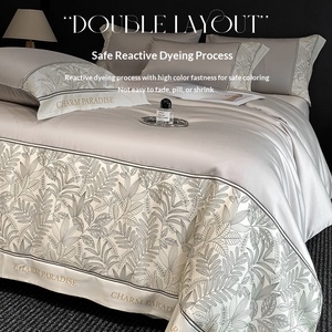 Set Letto Estivo in Seta Ghiaccio Stile Americano Lusso Leggero, Quattro e Tre Pezzi, per Dormitorio Studentesco, con Copripiumino Lavato e Lenzuolo - Product Image 4