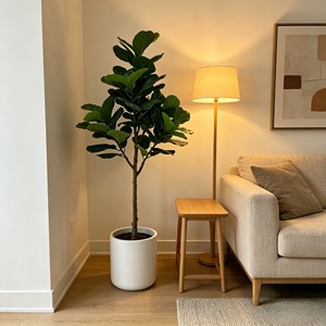 <b>Artificial</b> <b>Tree</b> Green Potted with Piano Leaf Banyan Ornaments for Living Room Floor Simulation - Product Image 3