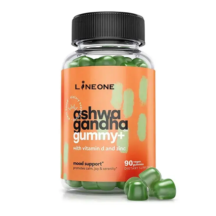 Bán hàng phổ biến thị trường nhãn hiệu riêng bổ sung hữu cơ Ashwagandha Gummies