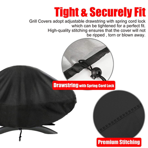 Couverture de gril en tissu Oxford anti-poussière anti-pluie couverture de Pot de gril Portable extérieur pique-nique sous gril accessoires - Product Image 4