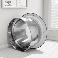 RS DUK 304 Buse de jet à bille en acier inoxydable, diffuseur à longue portée, faible bruit, haute performance, pour aéroports, gymnases, réglable et à fixation fixe