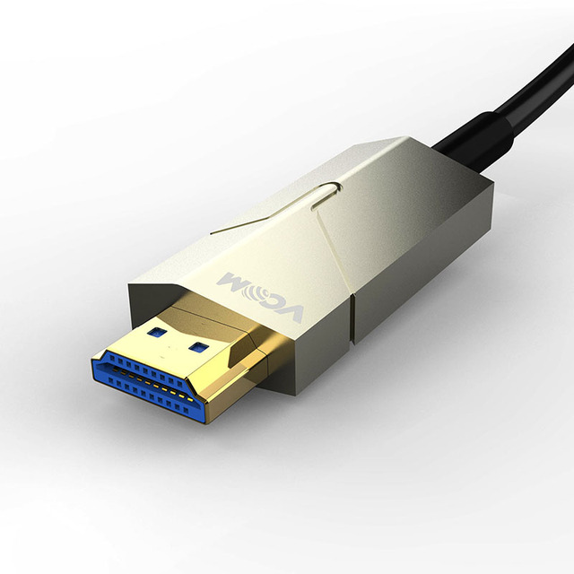 VCOM Gold Plated HDMI Video Cable Ethernet 3D 2.0 Version 4K Optical Fiber HDMI Cable 100m 200m