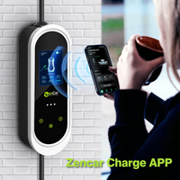 Chargeur EV portable tout-en-un 32A 7kW Zencar Epro avec adaptateurs, ensemble EVSE, chargeurs de voitures électriques pour différentes prises de courant