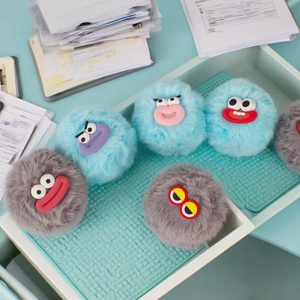 Dessin animé mignon poupée saucisse bouche pompon pendentif drôle laid sac à dos en peluche porte-clés haut-parleur Bluetooth - Product Image 1