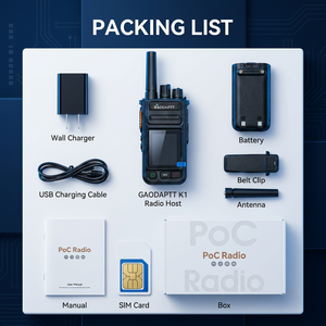 Radio Portátil Gaodaptt GD-K1 4G PoC LTE con Doble Tarjeta SIM, Walkie Talkie 4G de Largo Alcance, Intercomunicador Bidireccional para Negocios - Product Image 5