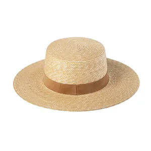 2024 женская летняя пляжная шляпа оригинального дизайна унисекс плоская соломенная шляпа с защитой от УФ-лучей женская шляпа с широкими полями