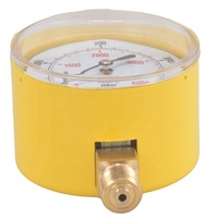 Manomètre de pression de gaz à capsule à diaphragme Double-an YE60 2,5 pouces 0-5 psi, en fer, personnalisable OEM, garantie 3 ans