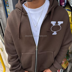 Custom Flat Embroidery Sweatsuits Two Pieces Fleece Tracksuit Set <strong>Oversized</strong> Cotton <strong>Joggers</strong> Flared Sweatpants and Hoodie Set Men - Product Image 4