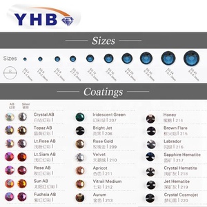 Yhb พลอยเทียมคริสตัลหลังเรียบไม่มีตะกั่ว - Product Image 5
