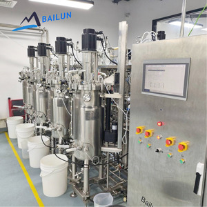 Bioréacteur en acier inoxydable 100L, Fermenteur à double enveloppe CIP SIP, pour la production d'acides aminés, Réacteur chimique de haute qualité - Product Image 1