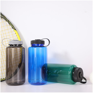 <span class=keywords><strong>Bouteille</strong></span> d'eau transparente Titan réutilisable de 32 oz/1000 ml avec poignée de transport pour la randonnée - Product Image 4