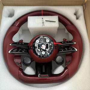 Nouveau personnalisable pour Benz W204 W205 W212 W176 W213 W211 W177 W221 avec <span class=keywords><strong>volant</strong></span> en cuir en Fiber de carbone <span class=keywords><strong>chauffant</strong></span> par vibration - Product Image 1