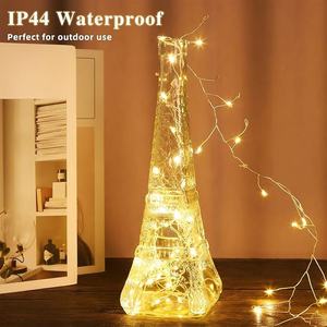<span class=keywords><strong>Guirlande</strong></span> Cluster Amber <span class=keywords><strong>Led</strong></span> <span class=keywords><strong>Micro</strong></span> Wire Copper Dewdrop Christmas Decorative Fairy String Lights for Decoration - Product Image 3