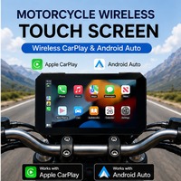 Aoocci C3 Plus 5 İnç 12V ACC USB Çift Güçlü Motosiklet TPMS Ekranı IP67 Kablosuz Motosiklet CarPlay Navigasyon Monitörü