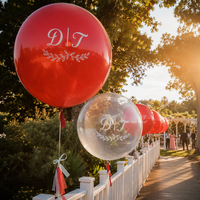 Ballon géant de 36 pouces, 90cm, 1 pièce, en Latex Transparent, à hélium, imprimé, Design personnalisé avec Logo sur Promotion