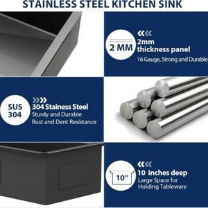 <span class=keywords><strong>อ่าง</strong></span><span class=keywords><strong>ล้าง</strong></span><span class=keywords><strong>จาน</strong></span>แบบติดตั้งใต้เคาน์เตอร์ขนาด 12 <span class=keywords><strong>นิ้ว</strong></span> วัสดุสแตนเลสเกรด 16 เกจ T304 ขนาด 12 x 15 <span class=keywords><strong>นิ้ว</strong></span> สำหรับบาร์ครัว <span class=keywords><strong>อ่าง</strong></span><span class=keywords><strong>ล้าง</strong></span><span class=keywords><strong>จาน</strong></span>เดี่ยวขนาดเล็ก - Product Image 6