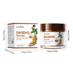 En popüler SADOER Ginseng, su ve nemlendiriciyi derinlemesine temizlemek ve cildi beslemek için maske uyguladı - Product Image 6