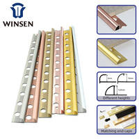 Bande de Bordure Murale Décorative en Gros, Profilé de Finition pour Carrelage en Aluminium, Angle à 90 Degrés, Profilé Flexible pour Angle de Carrelage en Céramique