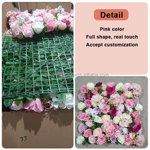 Panel de Flores Artificiales para Escenario con Luz LED, Tamaño y Color Personalizables - Product Image 2