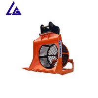 Godet de criblage à raccord rapide pour mini-excavatrice, pelle, chargeuse compacte – Séparateur de pierres, de terre et de gravier