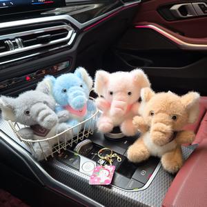 Porte-clés LED mignons de dessin animé avec pendentifs éléphant, peluches et écharpes – Sûr pour tous - Product Image 2