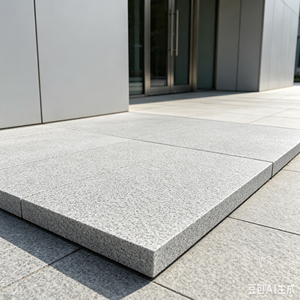 Dalles de <span class=keywords><strong>pavé</strong></span> en granit gris clair, finition flammée, texture sel et poivre, pour patio extérieur, allée, voie de circulation - Product Image 1