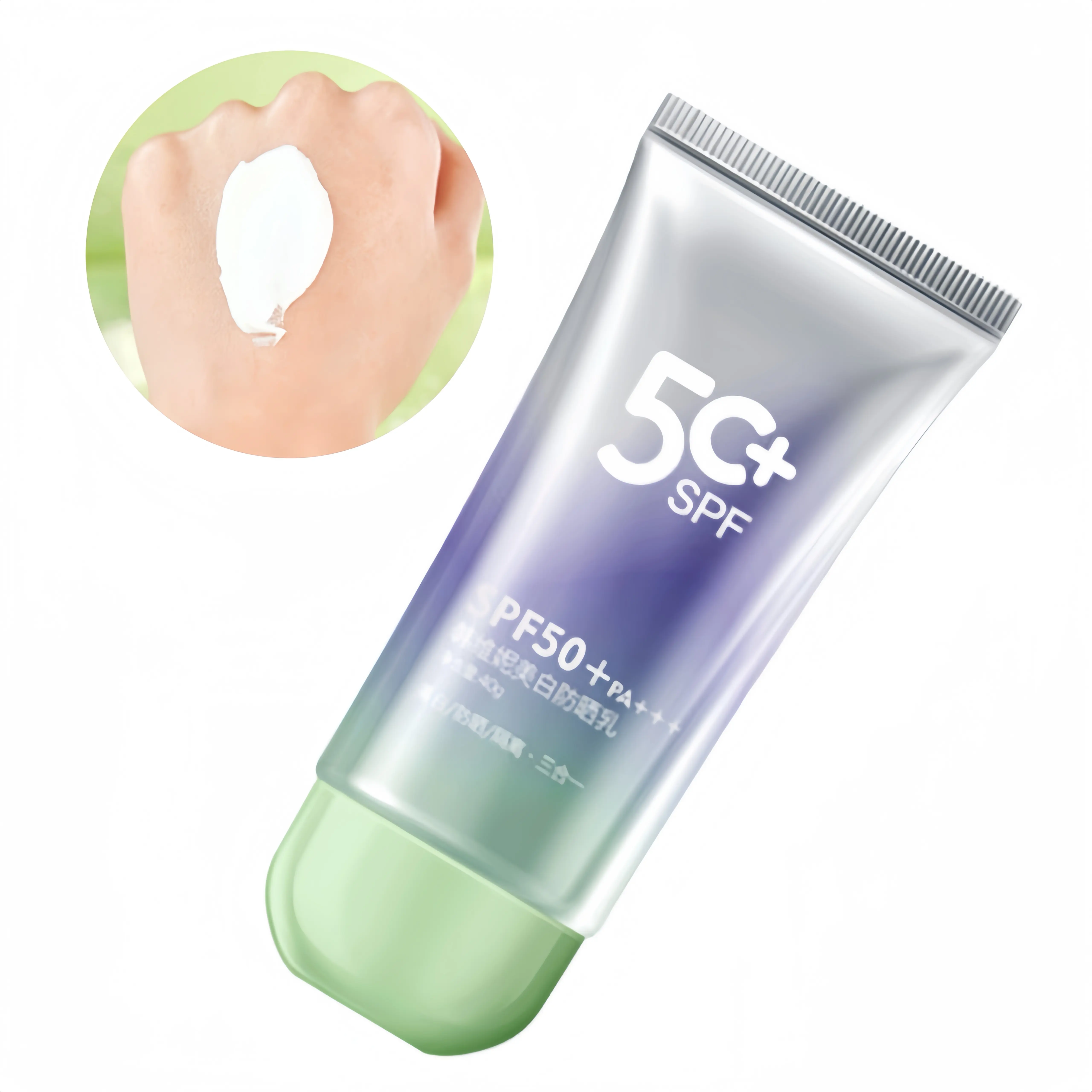 Crème solaire de marque privée OEM SPF 50 blanchissant, hydratant et protection solaire uva & uvb crème de protection solaire pour les soins du visage