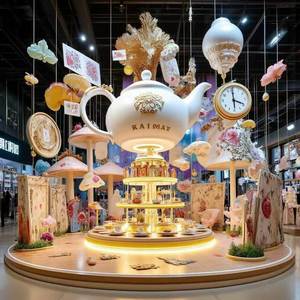 Escultura de Resina de Fibra de Vidrio Personalizada con Diseño de Casita de Cenicienta y Cielo Estrellado para Plazas, Centros Comerciales y Parques - Product Image 2
