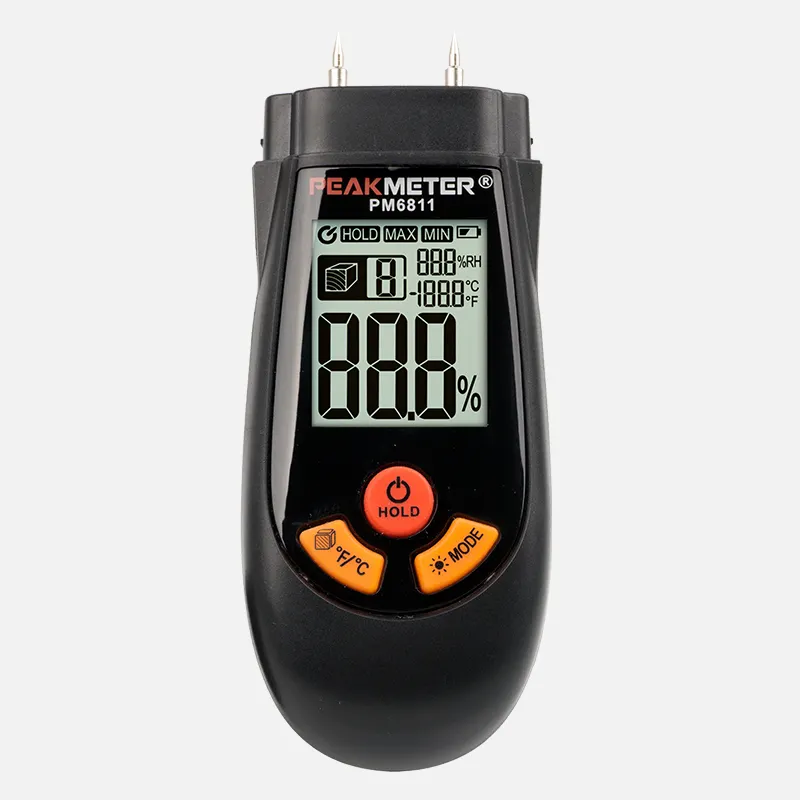 Detector Digital portátil para alimentos, medidor de humedad y humedad de madera con aguja, PM6811