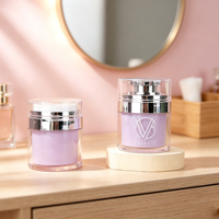 Emballage cosmétique de luxe, pot sans air de 50 g, pot sans air pour soins de la peau et 50 ml sans air avec pompe à sérum