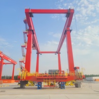 Pont roulant à double poutre 100 tonnes avec moteur PLC et roulement pour levage extérieur de conteneurs RMG RTG, usage intensif, portée 65m, sans fil