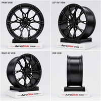Nouvelles jantes de course personnalisées en aluminium 6061-T6 forgées par flux, 5x112mm |   Jantes en alliage chromé concaves de 19 à 24 pouces, ajustement universel, garantie 1 an