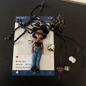 Accesorio para Bolso HECION, Lindo y Moderno, Muñeca <span class=keywords><strong>Kelly</strong></span>, Gafas para Muñeca, Llavero, Amuleto para Bolso de Anime y Dibujos Animados, Cuerda para Colgar - Product Image 4