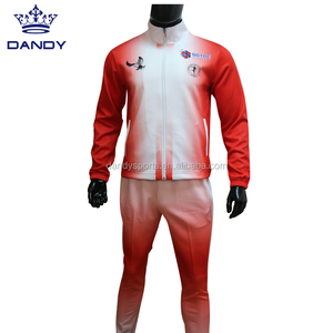 Sublimación <span class=keywords><strong>Trajes</strong></span> de jogging Chándal ajustado en blanco Personalizado Liso Chándal barato al por mayor - Product Image 1