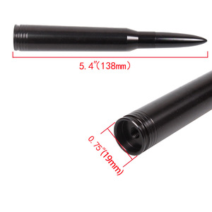 Antenne radio de voiture CRASTP, style balle, en alliage d'aluminium noir, pour véhicules tout-terrain - Product Image 4