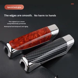 Funda para Freno de Mano con Patrón de Fibra de Carbono, Novedad Transfronteriza, Regalo para Coche, Color Madera de Melocotón, Protección y Decoración, Empaquetado - Product Image 5