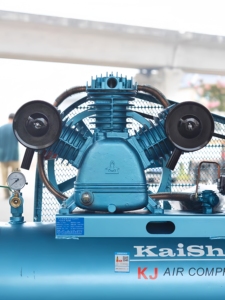 เครื่องอัดลมแบบลูกสูบขนาดเล็ก รุ่น KJ-40 ยี่ห้อ Kaishan แบบหล่อลื่น 380V 0.36ม./นาที 125กก. - Product Image 2