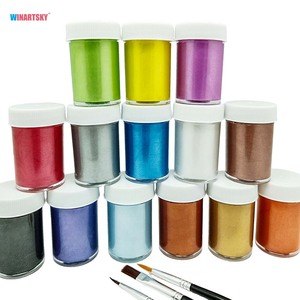 14 màu kim loại sơn Acrylic nghệ thuật thiết lập cho Bộ dụng cụ và sáng tạo - Product Image 2