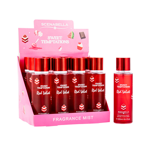 Bruma Perfumada Frutal y de Postre de 250 ml, Fragancia <span class=keywords><strong>Red</strong></span> <span class=keywords><strong>Velvet</strong></span> y Fresa, Spray Corporal con Aroma Duradero para Mujer - Product Image 3