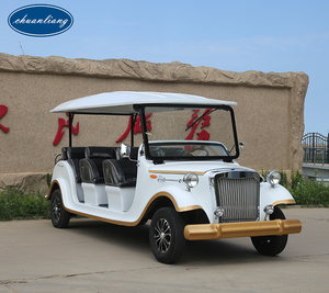 <span class=keywords><strong>Auto</strong></span> Elettrica Classica Stile Vintage Bianca 11 Posti con Certificato 3C Carrozzeria in Vetro per Resort Comunità Navetta Residenziale - Product Image 1