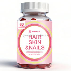 Integratori di bellezza per capelli, pelle e unghie STOCK per donne, con <span class=keywords><strong>vitamine</strong></span> <span class=keywords><strong>A</strong></span>, C, E e biotina per la crescita di capelli e unghie. - Product Image 1