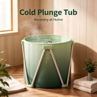 Baignoire de récupération froide pliable et portable pour bain de glace, utilisation extérieure et spa à domicile, autoportante et stable