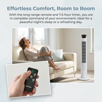 Ventilateur tour sans pales sur pied de 36 pouces, prix usine CE, télécommande, pour maison et bureau, grille de sécurité enfant