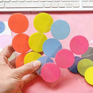 Bloc de Notas Adhesivas de 150 Hojas de Colores Surtidos, Marcadores Circulares Autoadhesivos, Papelería Personalizada para Oficina y Escuela - Product Image 5