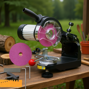 Affûteur de chaîne électrique professionnel 230W avec meuleuse d'angle à angle réglable 3000 tr/min pour chaîne de 1/4 pouce Modèle D0100HAM587 - Product Image 2