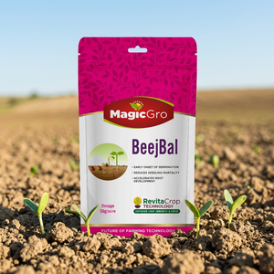 MagicGro BeejBal 50g/Acre, améliorateur de germination des graines, consortia microbien, technologie RevitaCrop pour un développement plus rapide des racines - Product Image 1